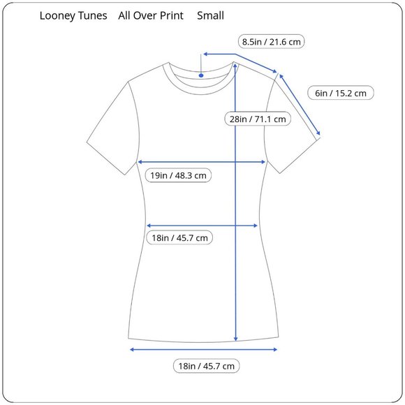 Looney Tunes Small All Over Print Short Sleeve Shirt Bugs Bunny Daffy Duck Shirt - Picture 2 of 10